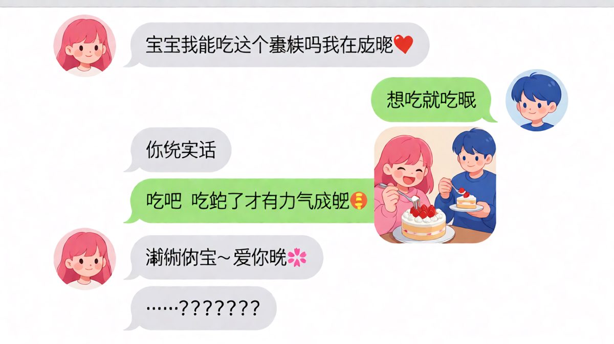 减肥路上最大的绊脚石是男朋友自己