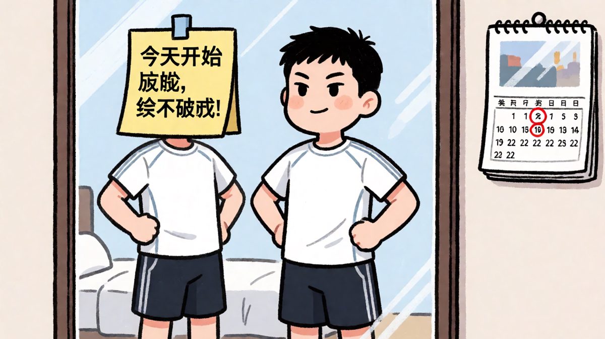 下定决心，誓死减肥的第一天