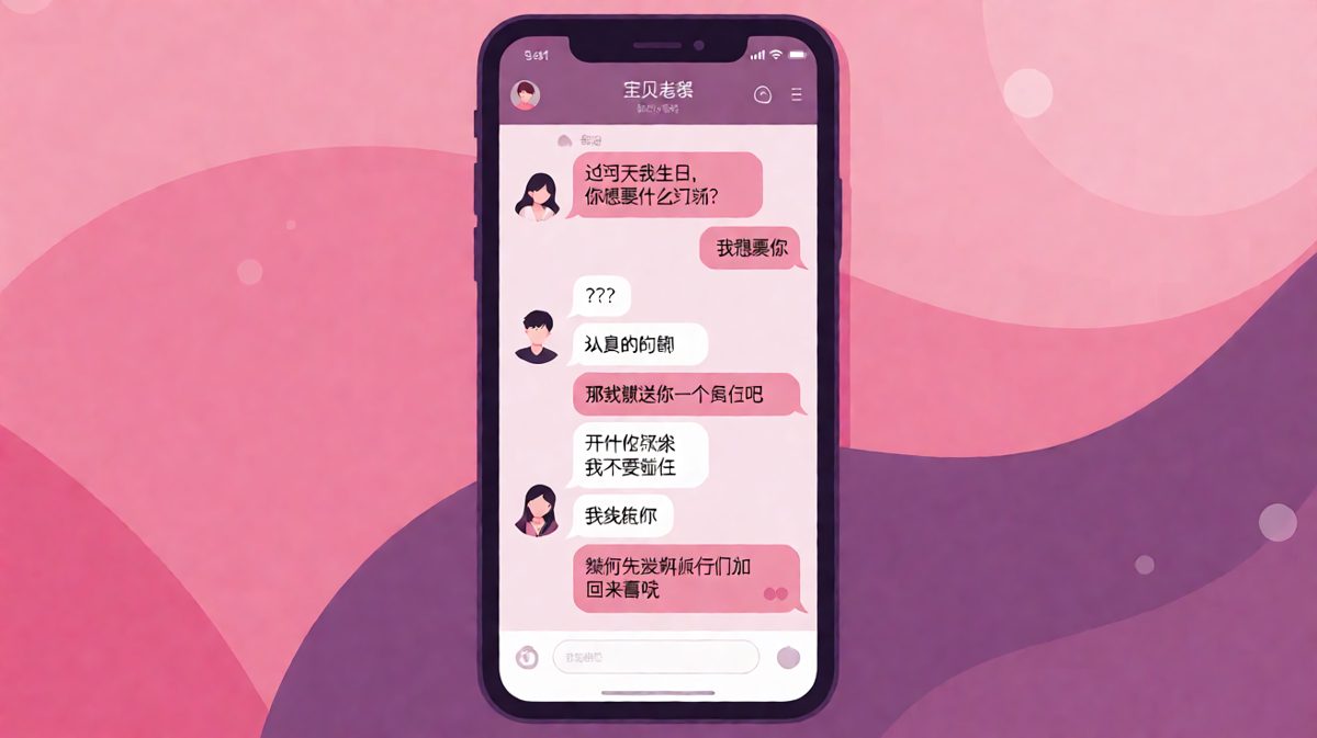一句话要礼物，一句回送前任