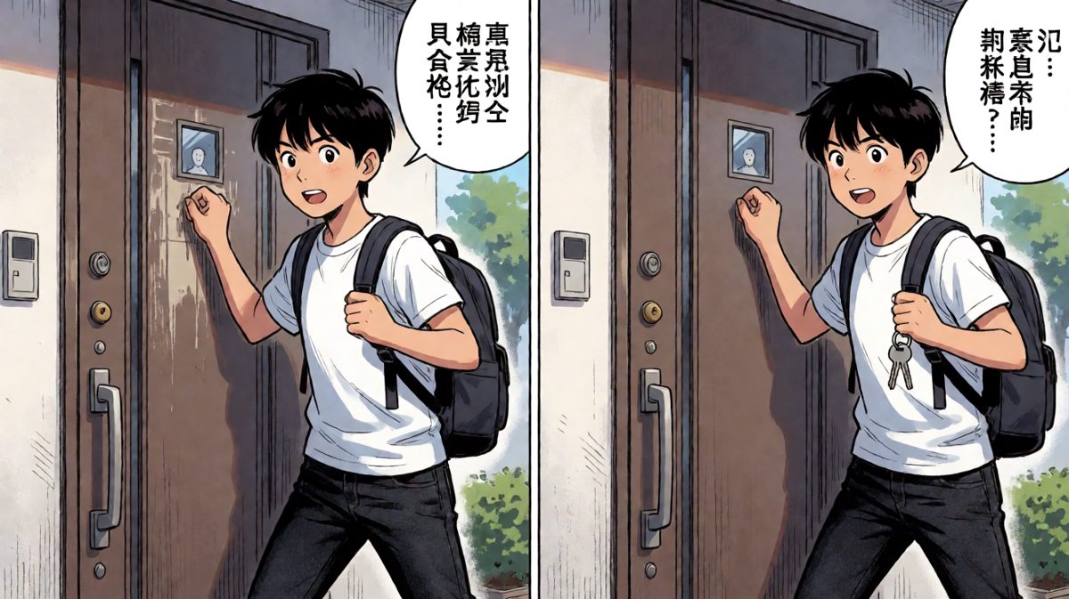 忘带钥匙的社畜与门的对决