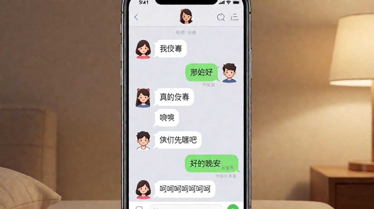 女生连发三条'我没事'，男生全回'好的'，最后一句'呵呵'暴露一切