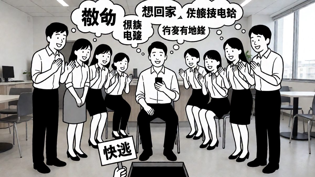 社恐的噩梦：同事突然走过来问'在吗'然后开始闲聊
