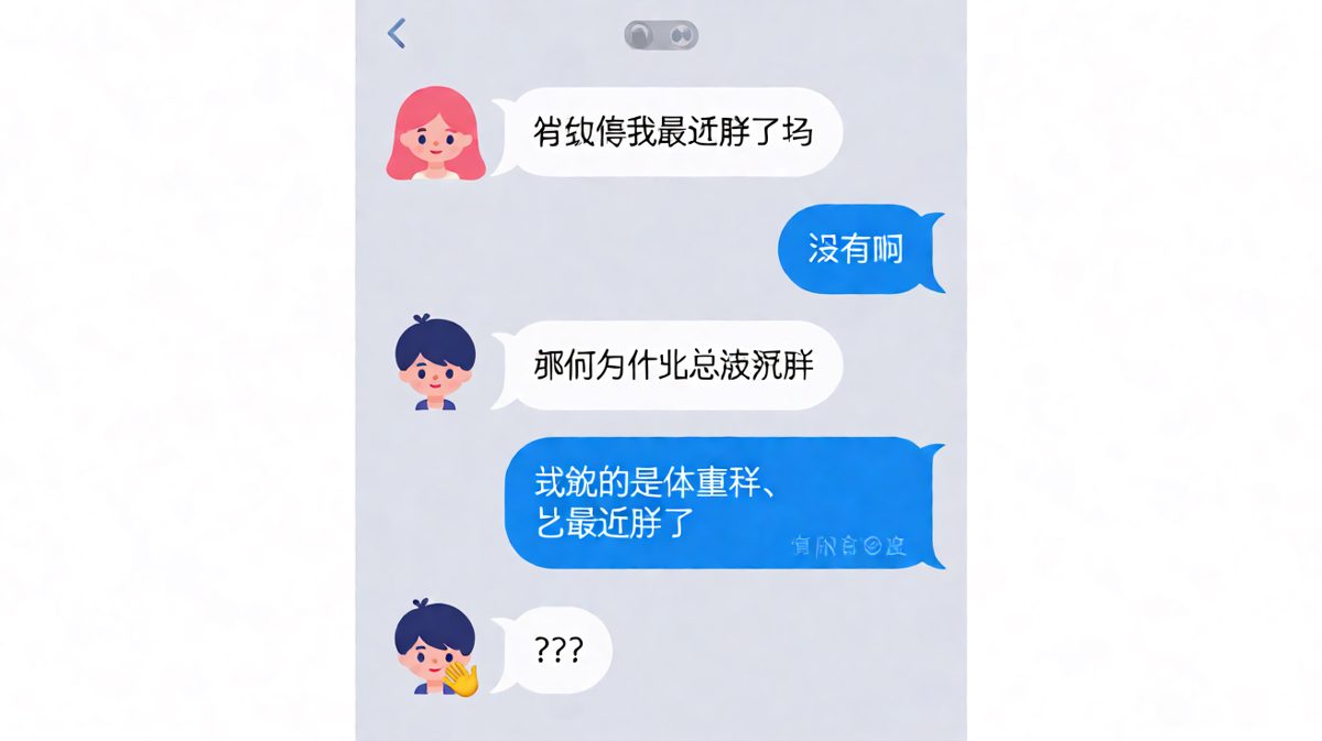 「我说的是体重秤，它最近胖了」
