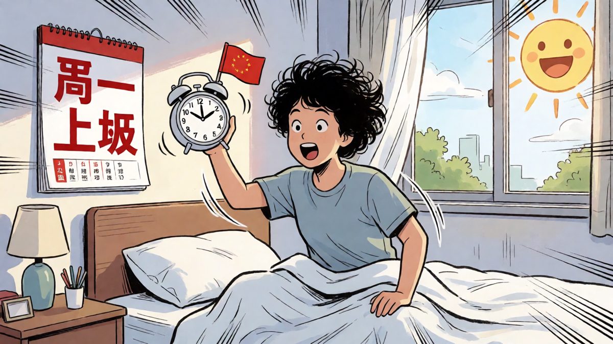 惊醒后发现已经迟到了！
