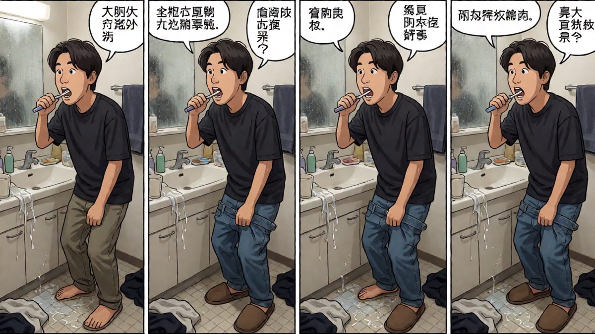 极限速成洗漱，场面一度失控……