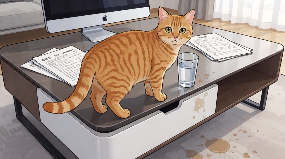 猫咪：是水自己跳下去的