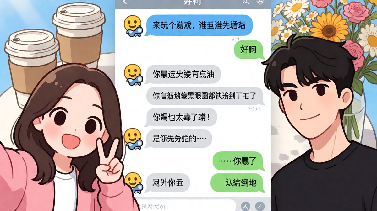 谁丑谁先说话，结果两个人同时输了