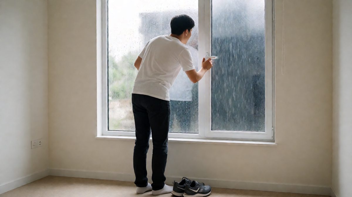 拉开窗帘一看暴雨如注，跑步计划当场卒