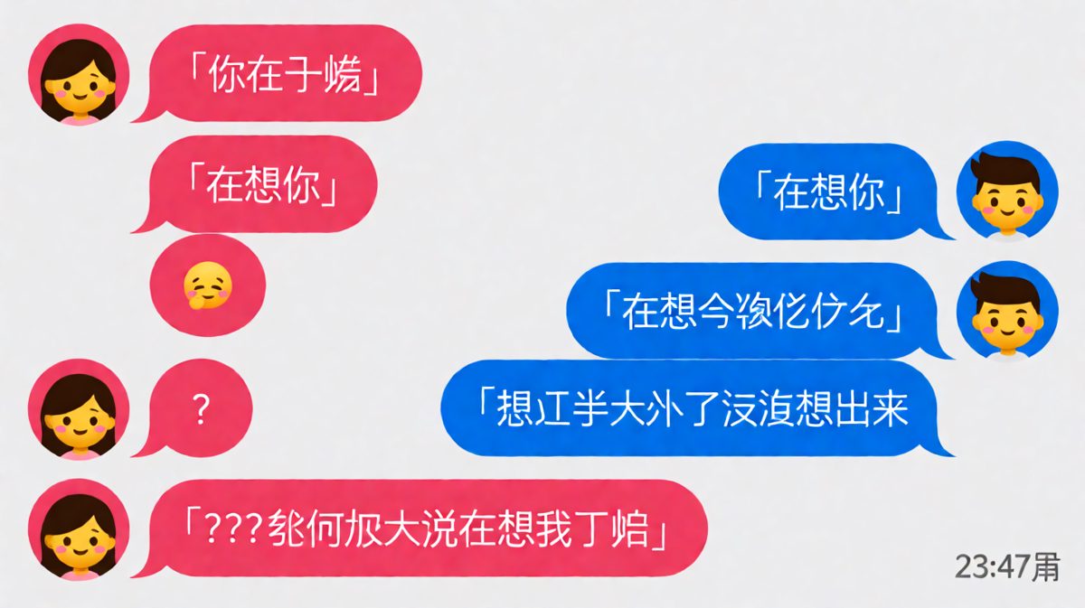 「在想你」后面突然转折的直男操作