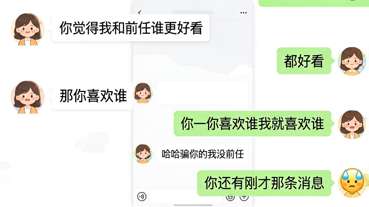 一个送命题，男生靠机智险险过关！