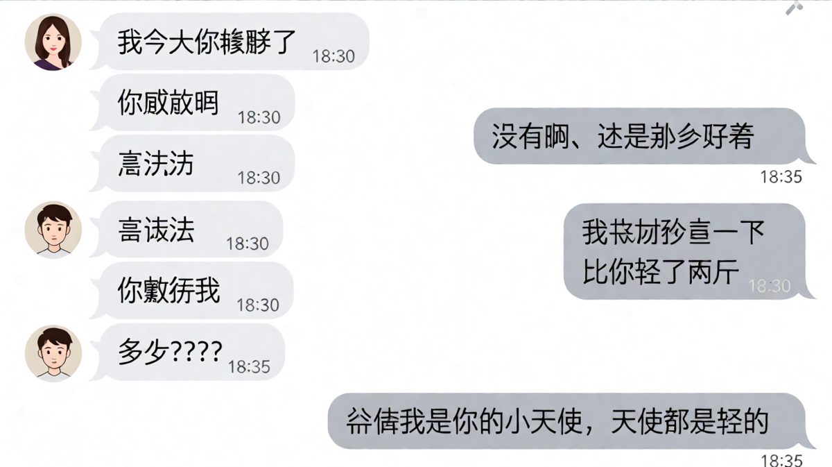 天使确实轻，但轻的是体重不是情商