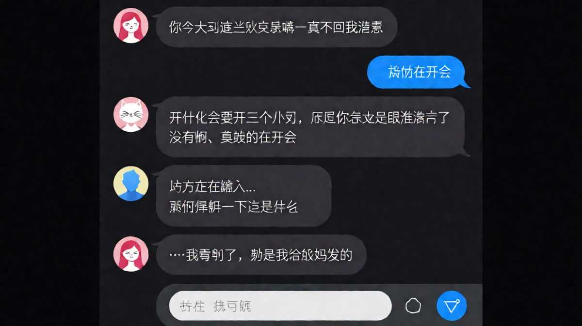 女生抓包男生疑似聊骚，结果反转是男生在给妈妈发消息，尴尬又搞笑。