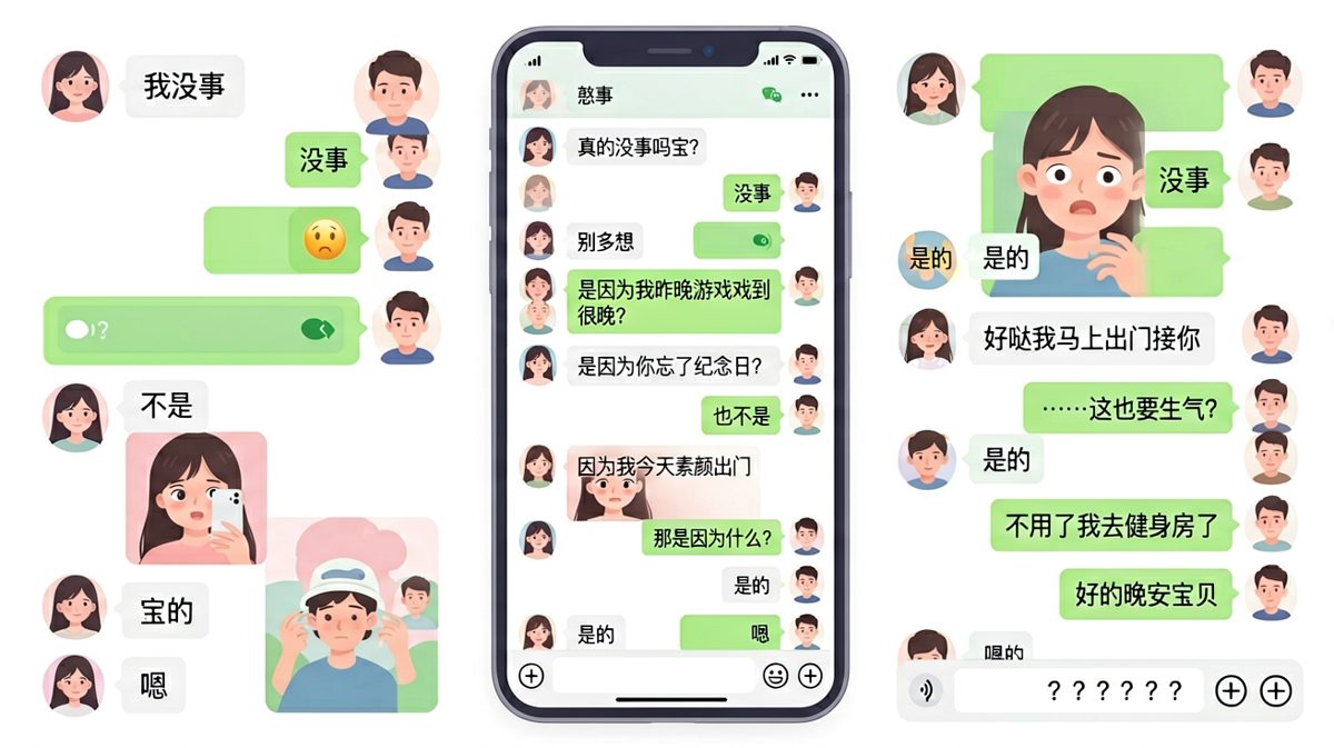 女生说没事的时候，往往就是有事的时候
