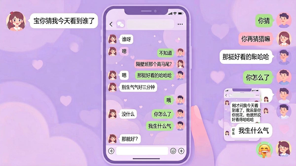以为安全了，结果女朋友录屏发给了闺蜜