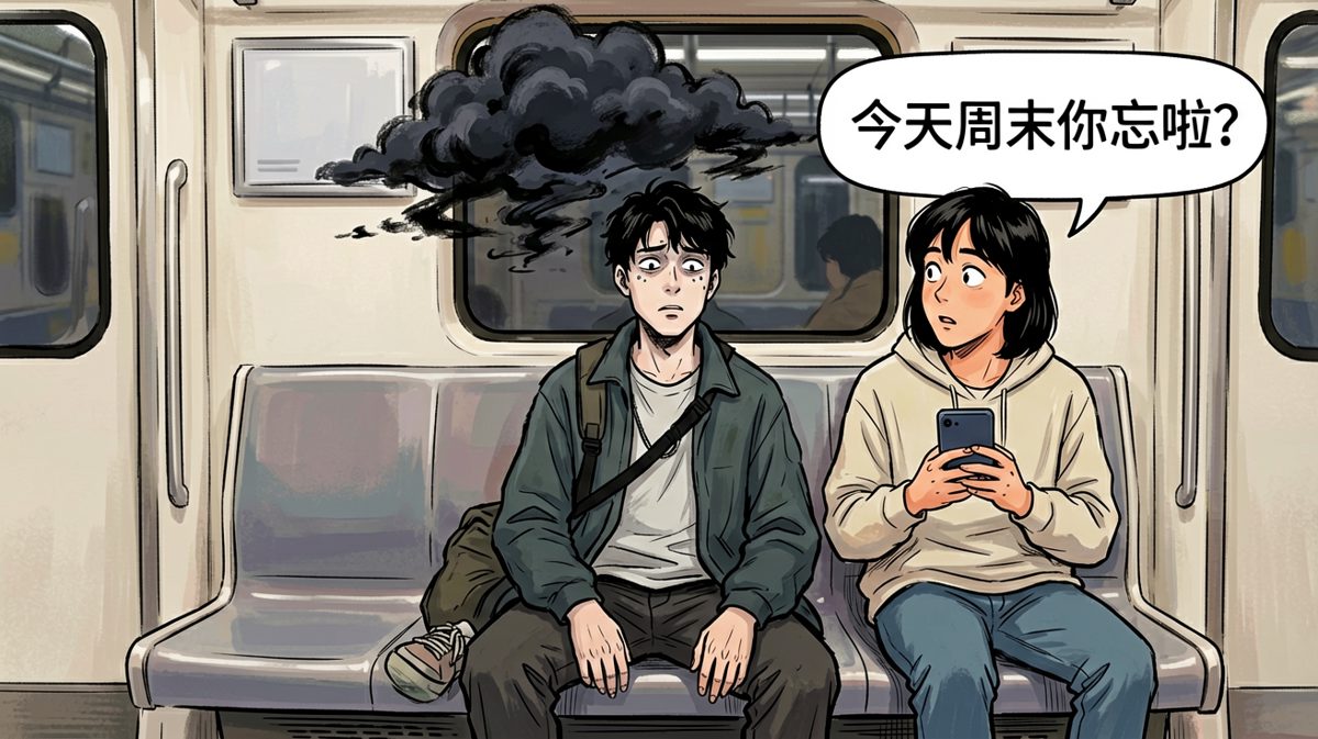 原来今天周六……白慌了