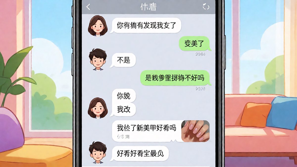 '你变了'原来是换了美甲，男生心跳白悬了