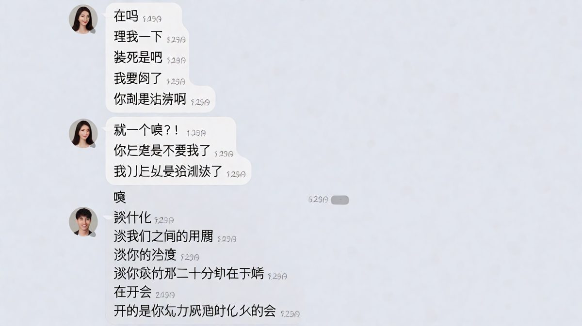 二十分钟回一个「嗯」的终极解释