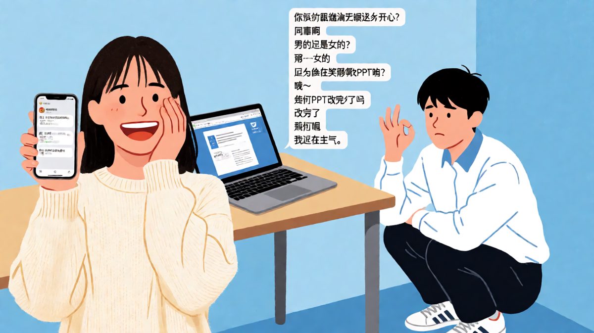 职场求生欲：改PPT改出了新矛盾，男生欲哭无泪