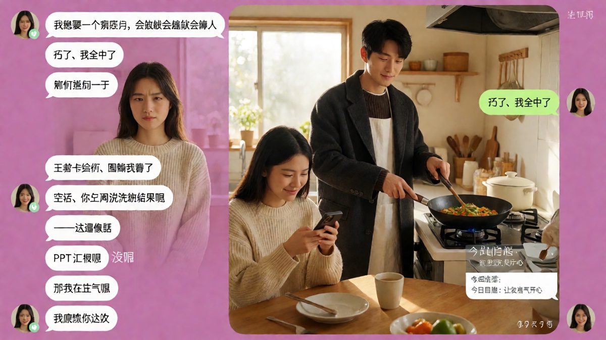 满分男友证明题：用洗碗表忠心，女生嘴硬心软