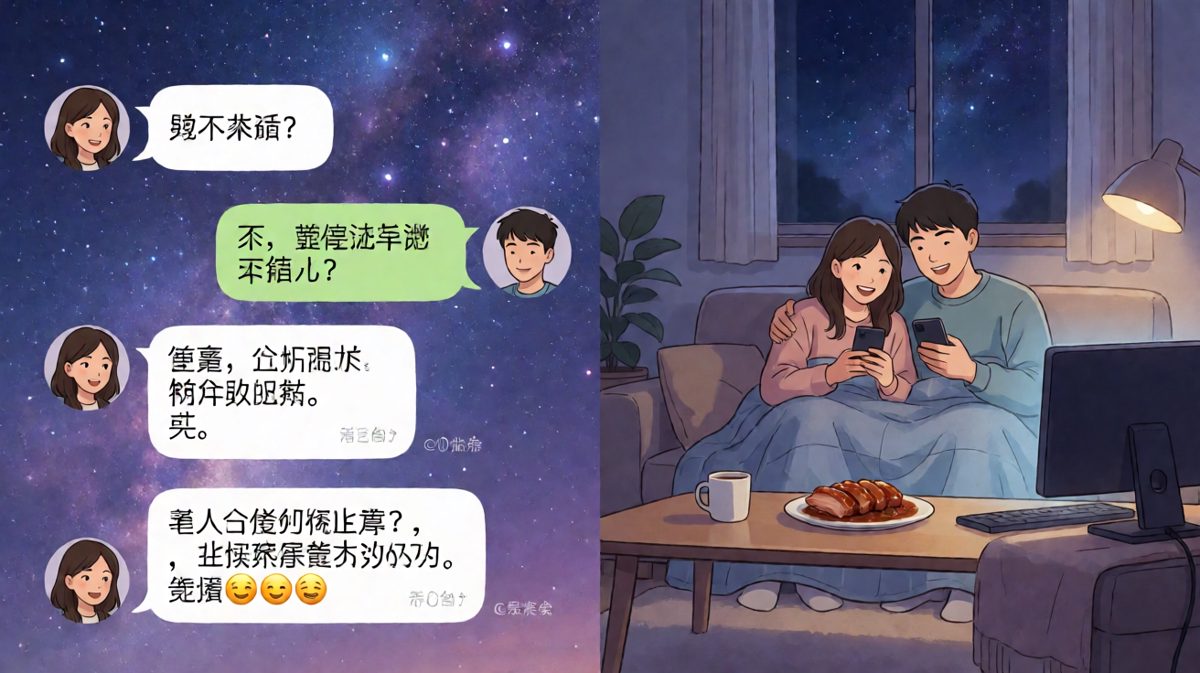 深夜求生欲大对决：从红烧肉到洗碗，情侣聊天的终极反转