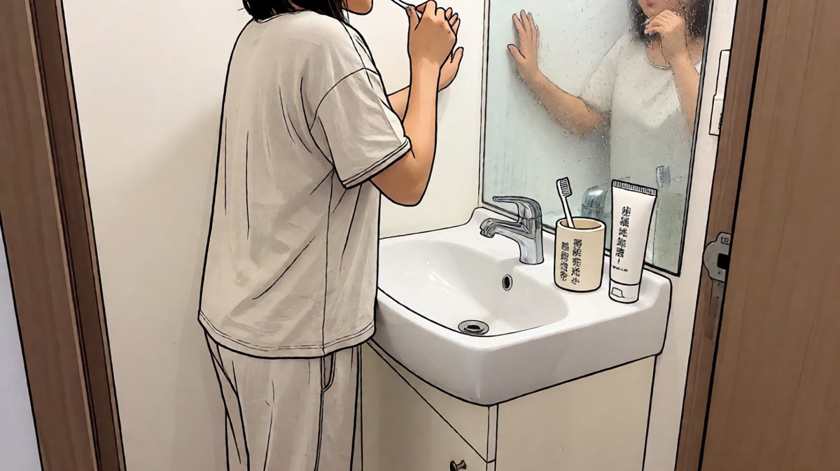 灵魂还在床上，身体已经在刷牙了