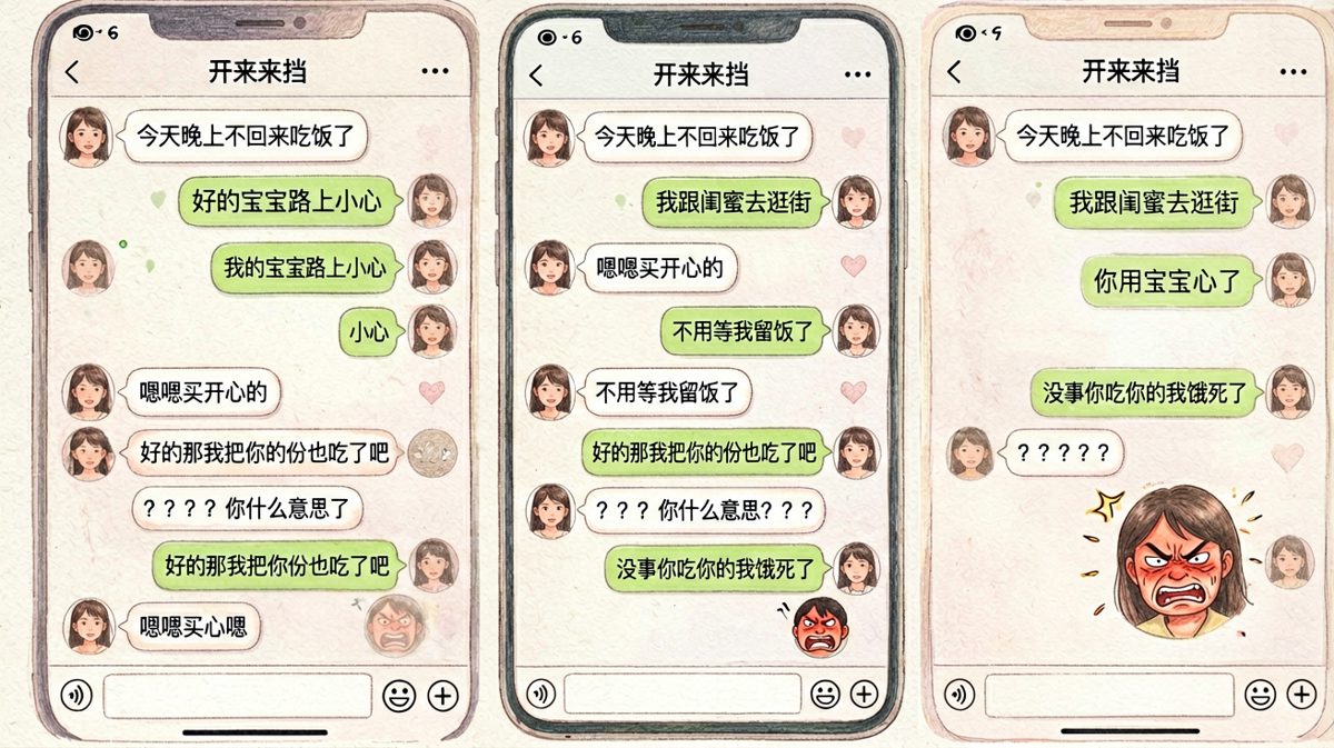 等他吃完我已经逛到下一家店了