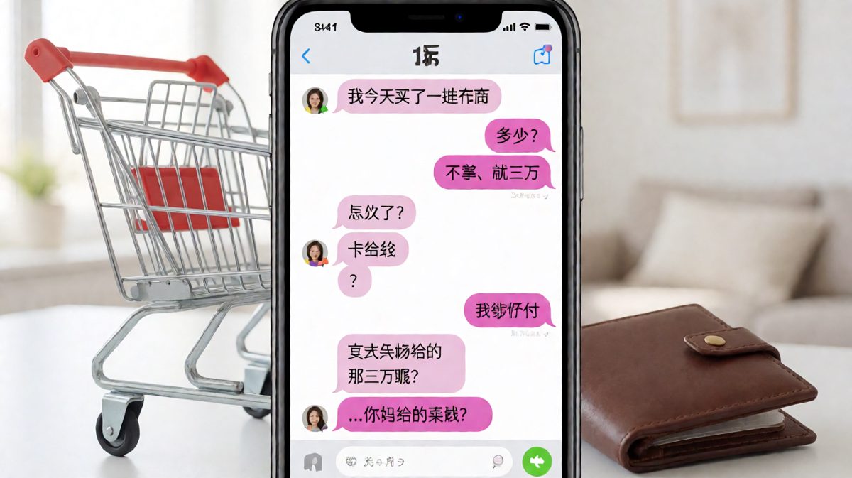 女生说买了三万的东西，结果是用妈妈的钱买的菜，最后的反转让人哭笑不得。
