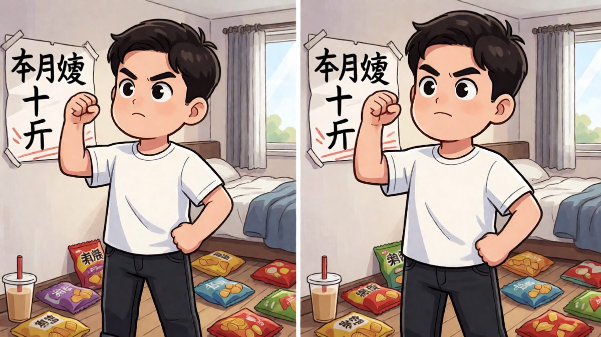 第一天立志减肥，豪情万丈。