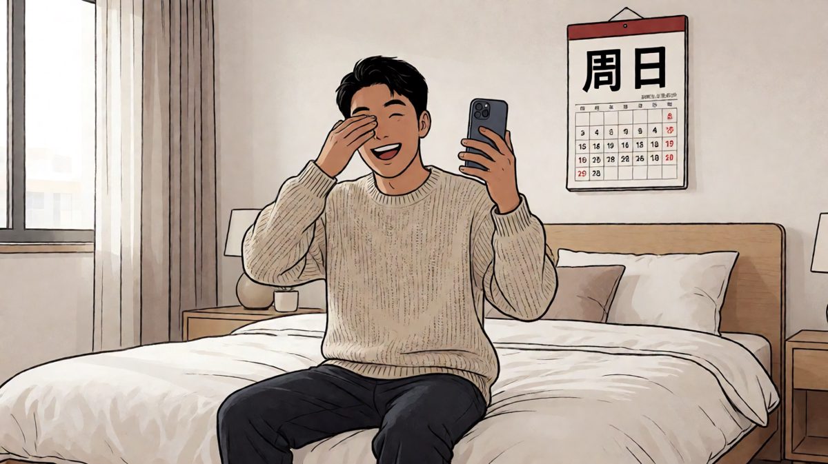松一口气，原来是周末