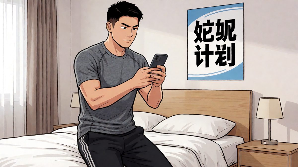 雄心壮志的夜晚，设置好晨跑闹钟