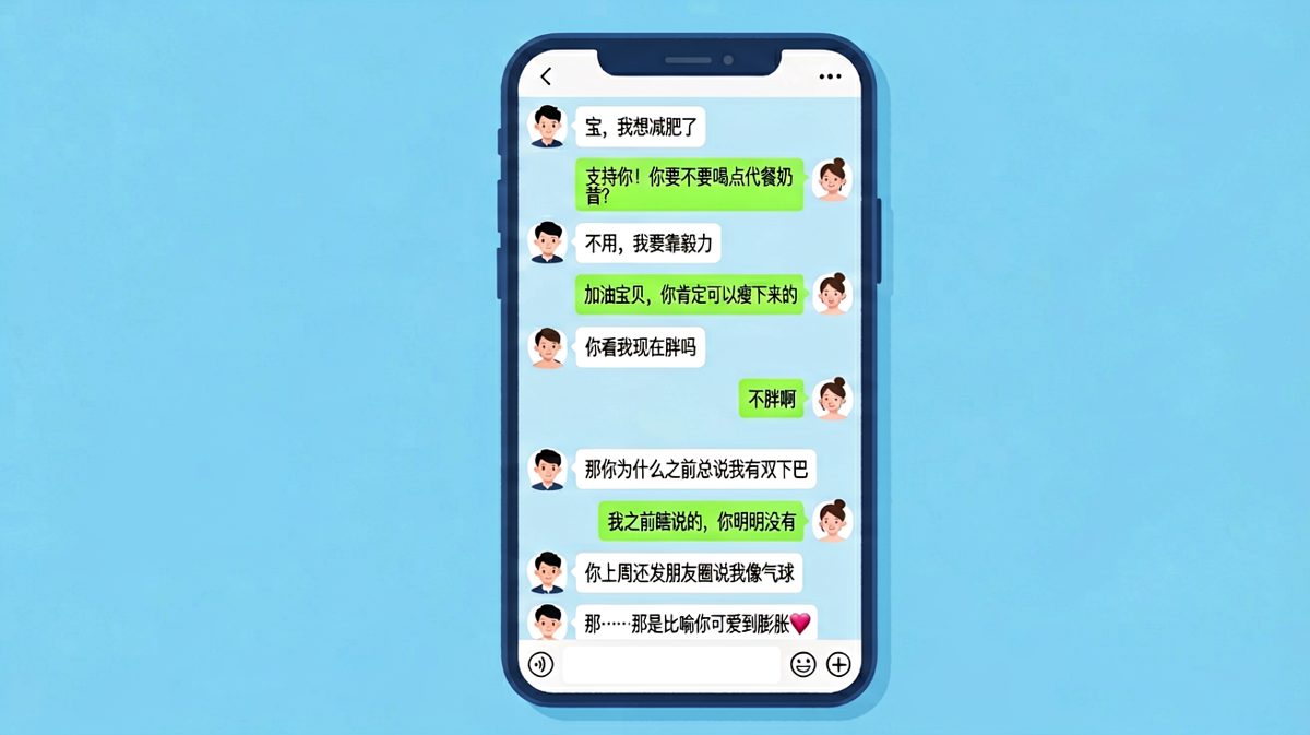 从代餐奶昔到'可爱到膨胀'，男生的求生欲一路飙车。