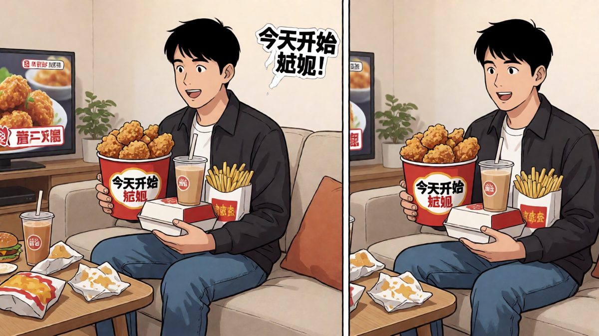 美食当前，flag彻底崩塌