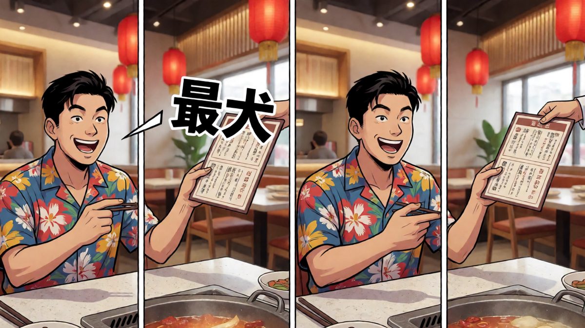 男生嚣张点单：老板，特辣！微辣是给弱者喝的！