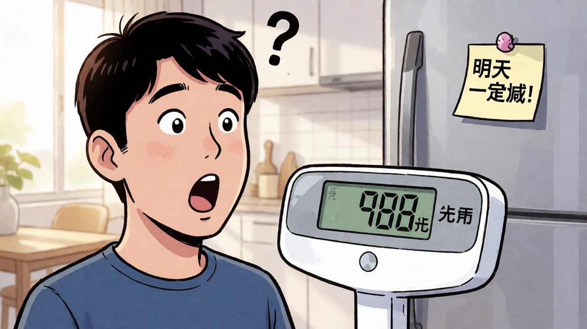 第四格：体重秤给出残酷的真相