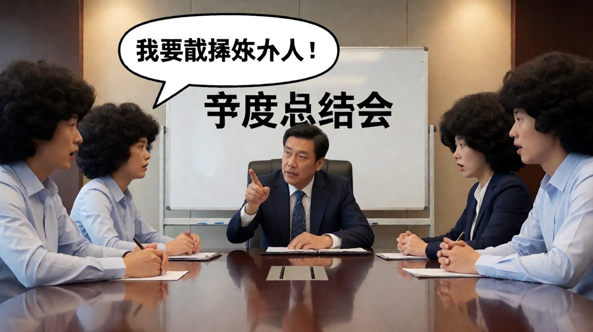 老板宣布要裁员，员工面如死灰，结果裁的是全员假发