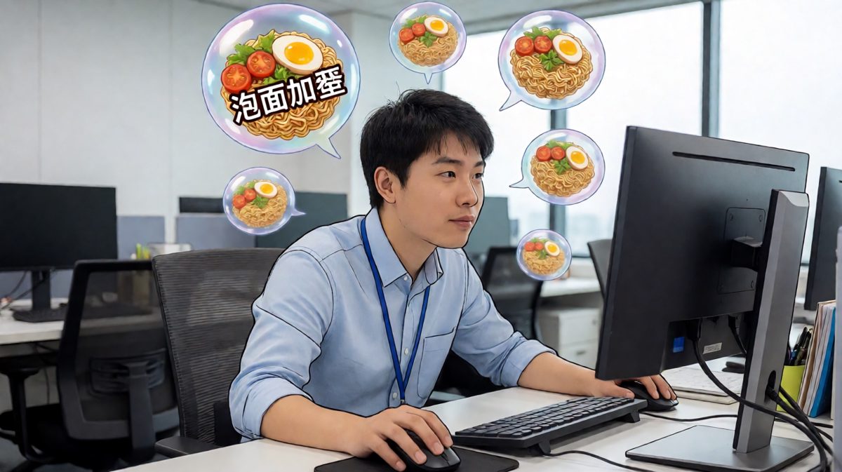人在工位，心在餐厅