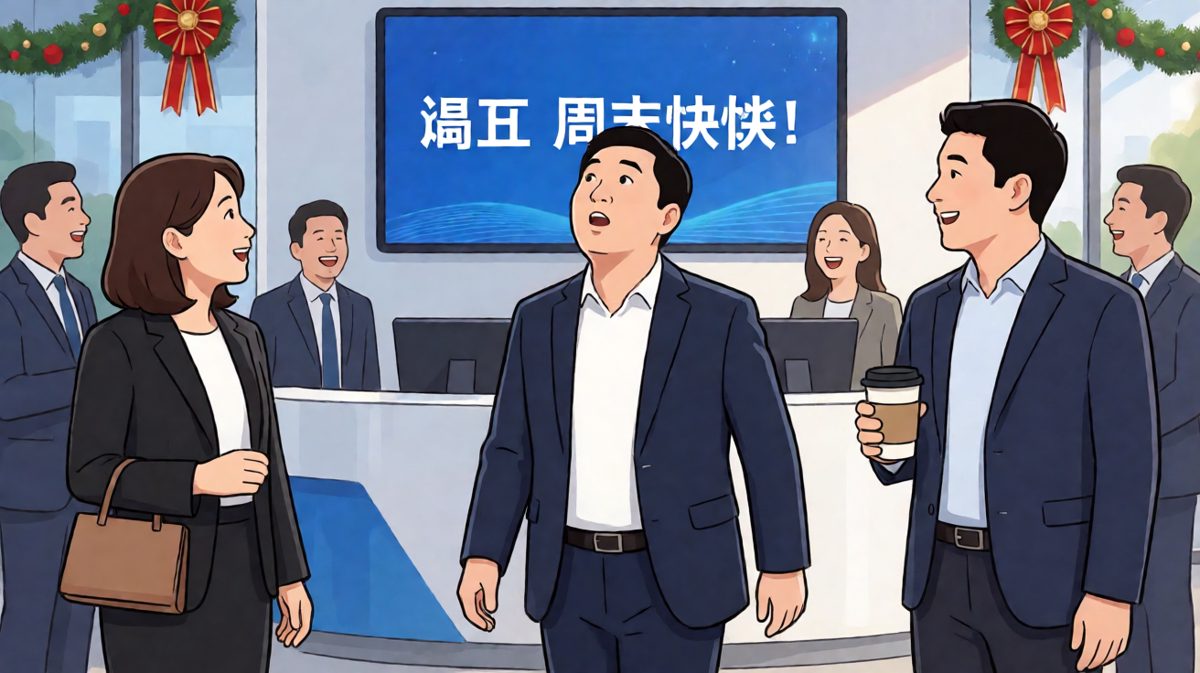 到了公司才发现——今天居然是周五！