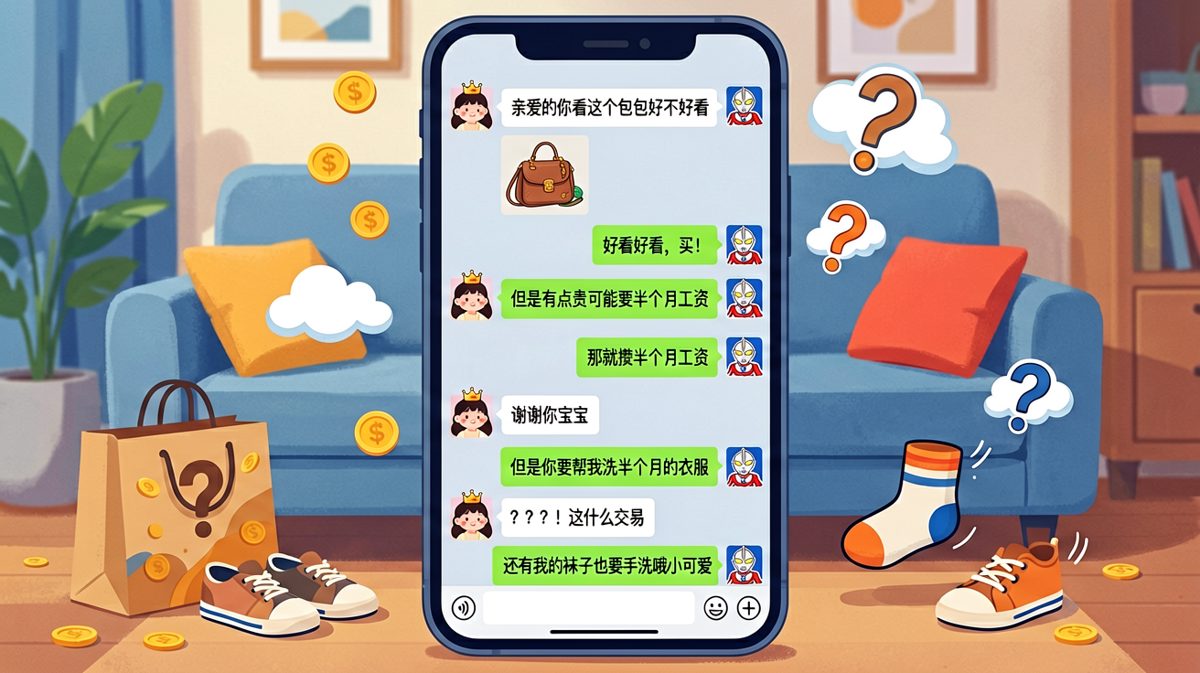 表面大方买单，实际暗藏'条件'，这波操作让女生哭笑不得。