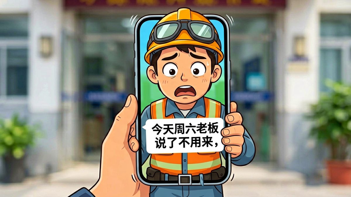 周六？我疯了？