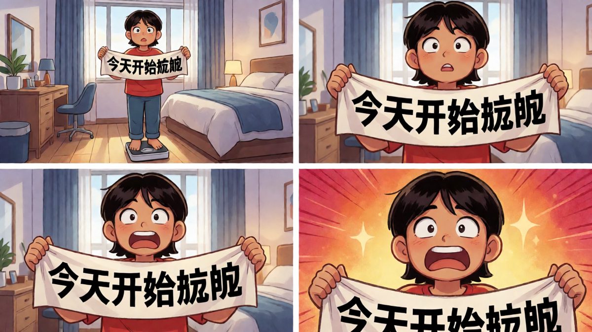 称重时刻，减肥梦想彻底粉碎