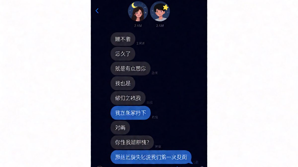 凌晨真心话：原来你一直住我旁边