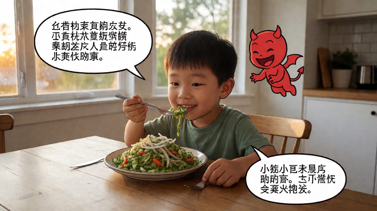 艰难地咽下第一口，内心已在崩溃边缘