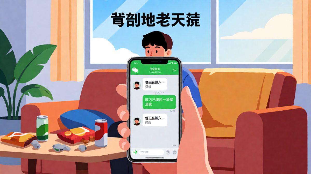 等消息等到手机都没电，对方还在假装很忙
