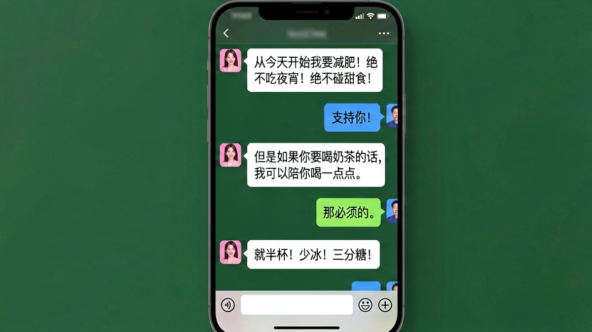 减肥flag立了三秒就崩，奶茶才是真爱