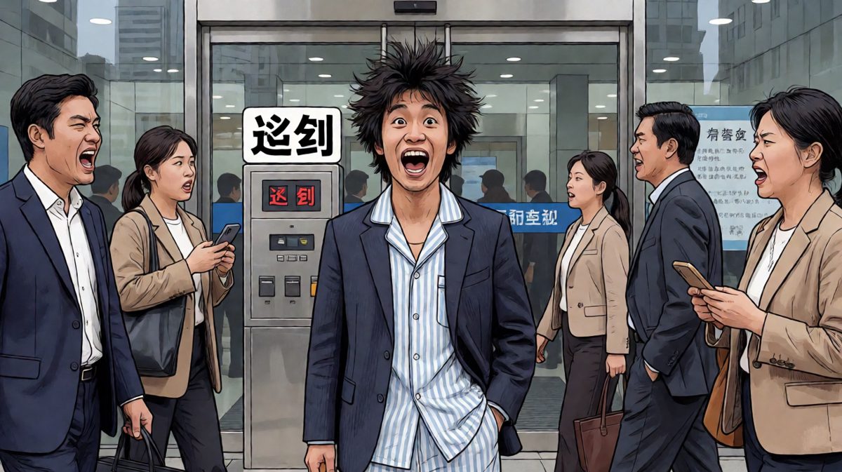 早八人的早晨，从梦到现实只要一秒。