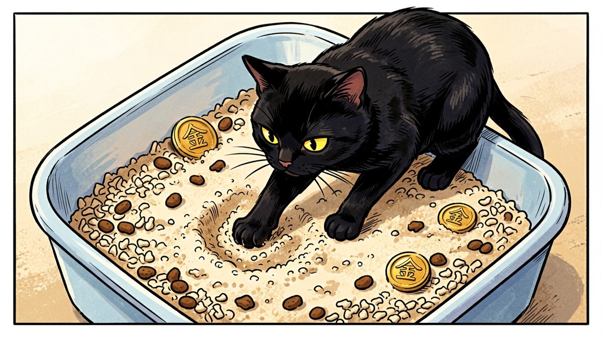 猫砂盆里埋的不是排泄物，是它在守护的千年宝藏。