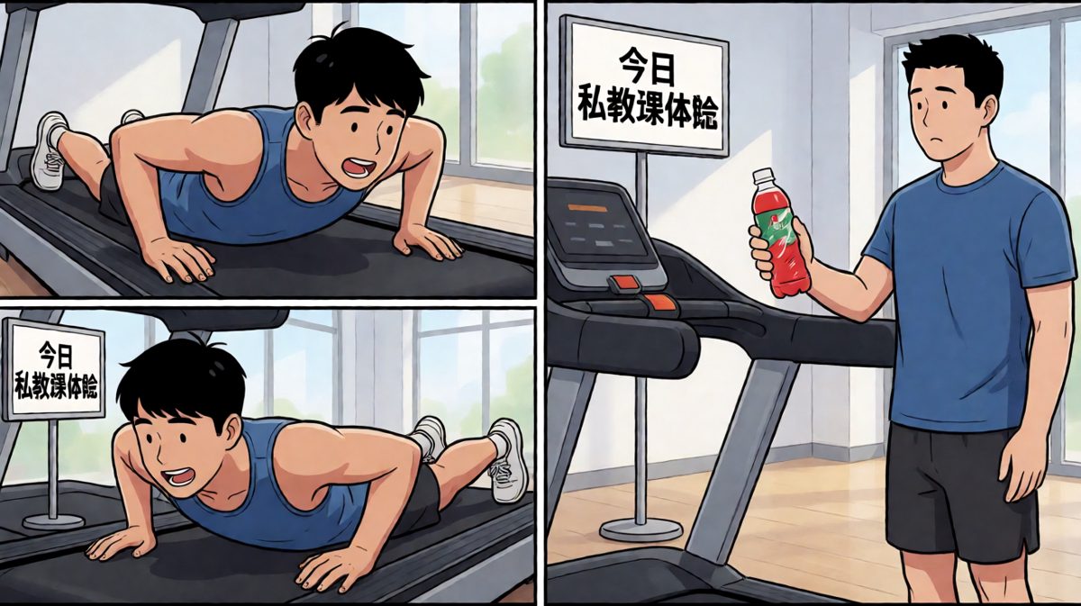 十五分钟后，主人公彻底透支倒地。