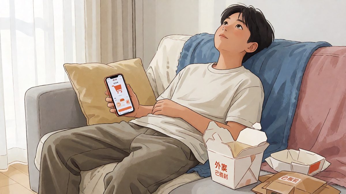 周五晚上的快乐，是拆快递和点外卖给的