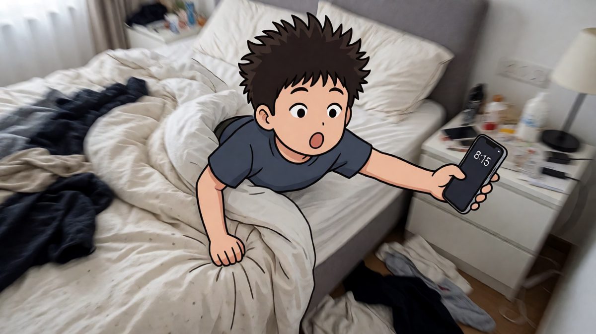 惊恐睁眼：完蛋了迟到了！