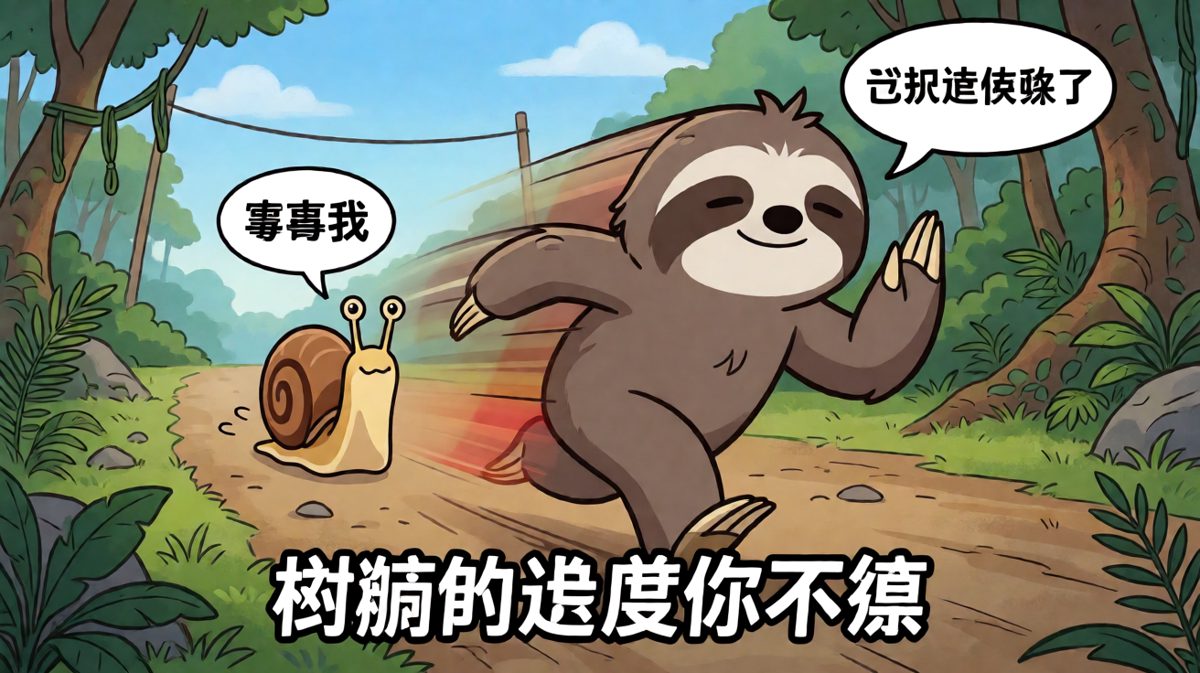 树懒的极速传说，慢也有慢的自信